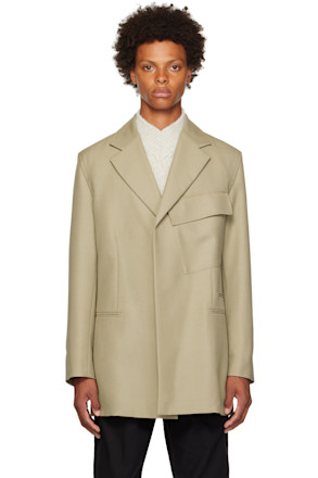 Taupe Flap Pocket Blazer