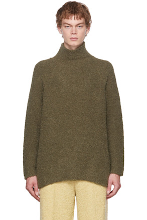 Green Shaggy Turtleneck