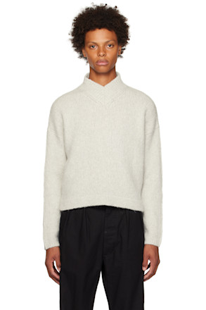 Gray Cropped Sweater