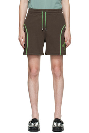 Brown Printed Shorts