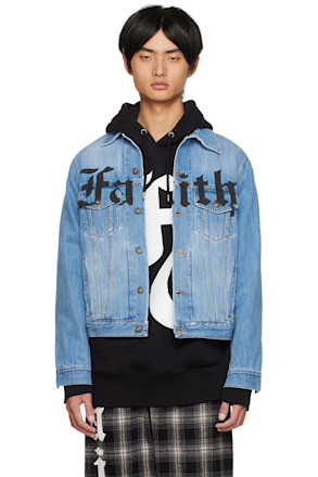 Blue Print Denim Jacket