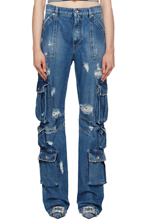 Blue Distressed Jeans
