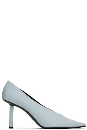 Blue Pointy Heels