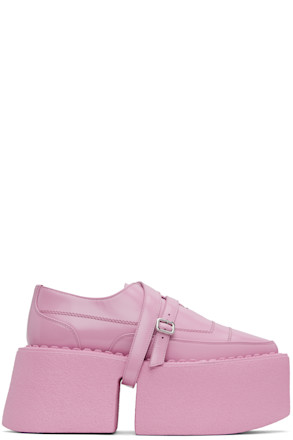 SSENSE Exclusive Pink Superstack Oxfords