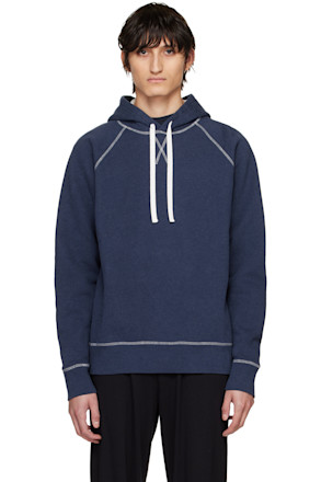 Navy Fleeceback Hoodie