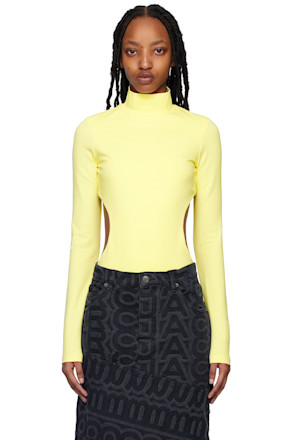 Yellow 'The Cutout' Bodysuit