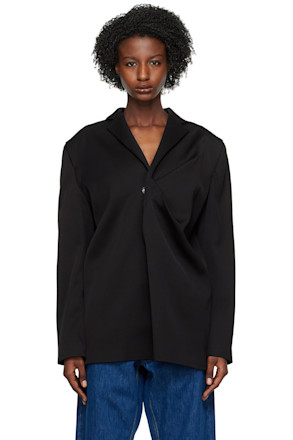 Black Pinched Blazer