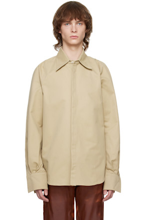 Beige Row Back Shirt