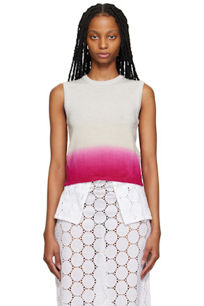 Beige & Pink Carlotta Tank Top