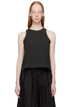 Black Drawstring Tank Top
