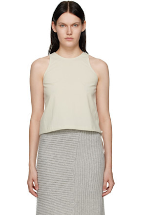 Gray Drawstring Tank Top