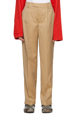 Tan Tailored Trousers