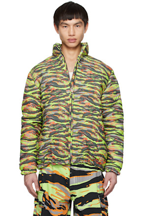 Green Camo Down Jacket