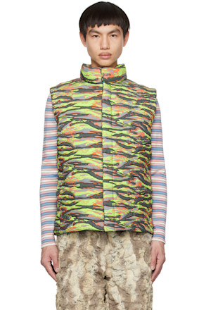 Green Camo Down Vest