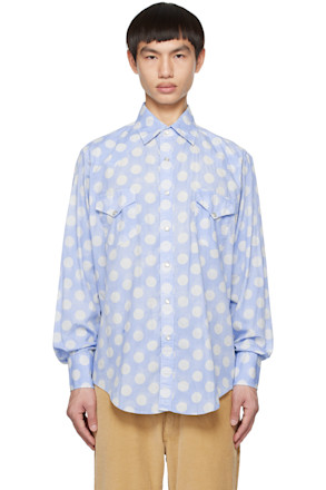 Blue Polka Dot Shirt