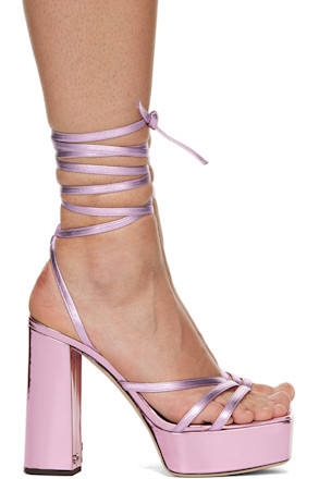 Pink Vegas Heeled Sandals