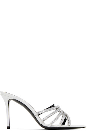 White Intriigo Heeled Sandals