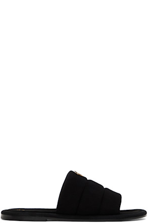 Black Suede Harmande Sandals