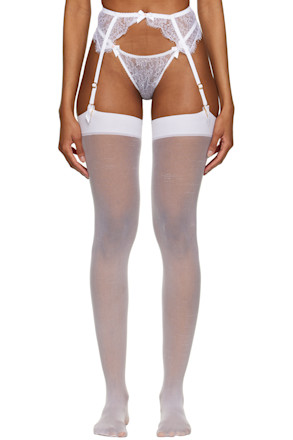 White Lorna Garter Belt