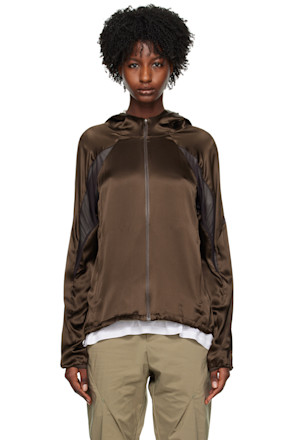 Brown Paneled Jacket