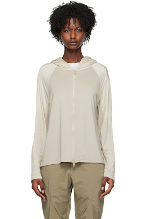 Gray Paneled Hoodie