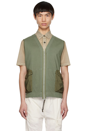 Khaki Zip Vest