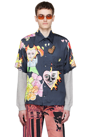 Navy Drawings Shirt