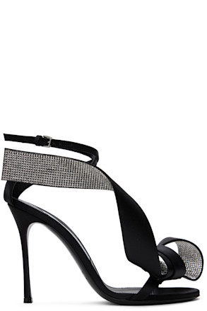 Black Sergio Rossi Edition Marquise Heeled Sandals
