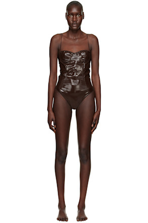Brown Balconette Swimsuit