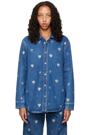 Blue Heart Denim Shirt