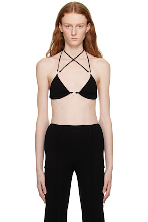 Black Self-Tie Top