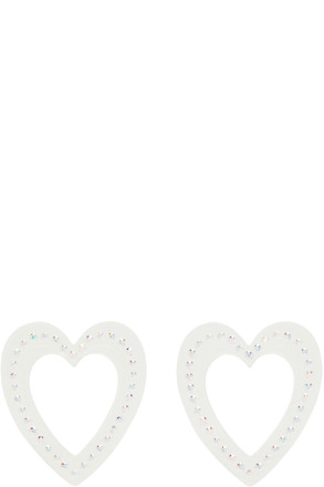 Transparent Big Heart Earrings