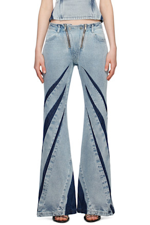 Blue Darted Jeans