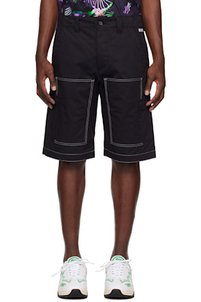 Black Contrast Shorts