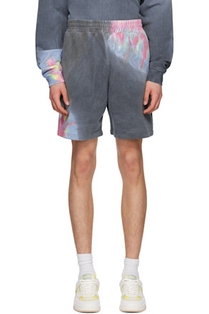 Gray Tie-Dye Shorts
