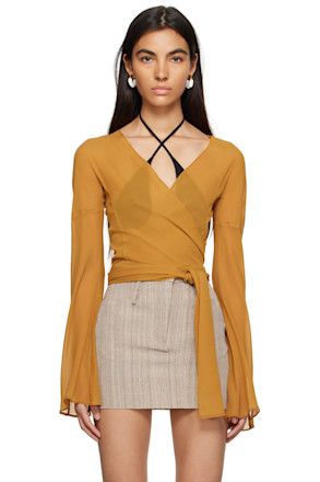 Yellow Wrap Shirt