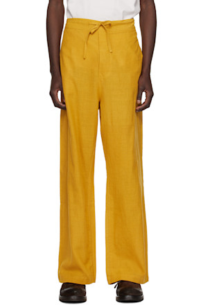 Yellow Khadi Trousers
