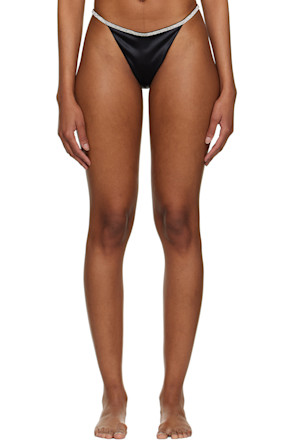 Black Rosie Thong