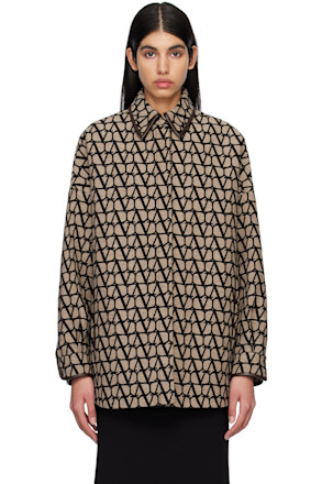 Beige VLogo Jacket