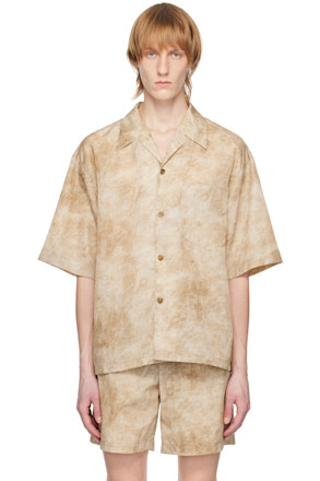 Beige Printed Shirt