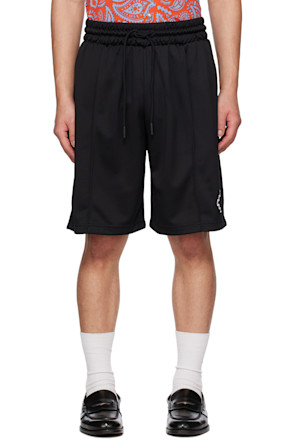 Black Tempera Cross Shorts