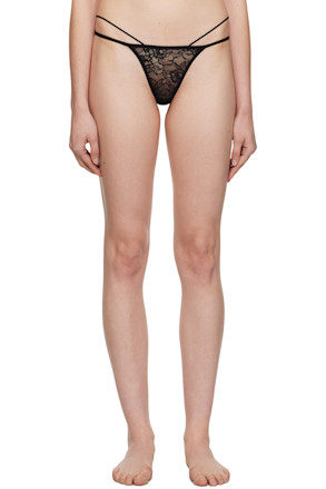 SSENSE Exclusive Black Thong