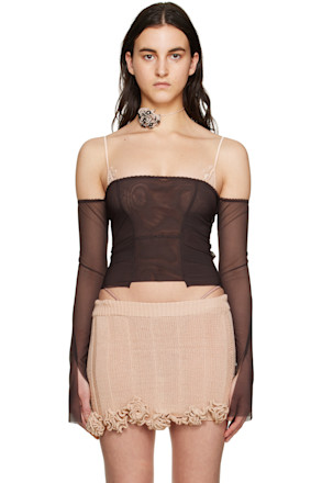 SSENSE Exclusive Brown Long Sleeve T-Shirt