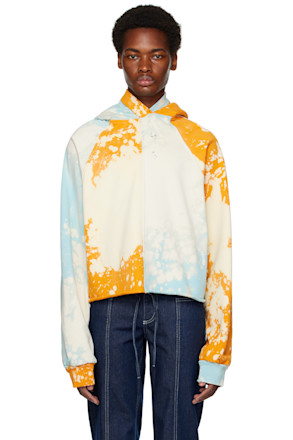 Blue & Orange Bi-Color Hoodie