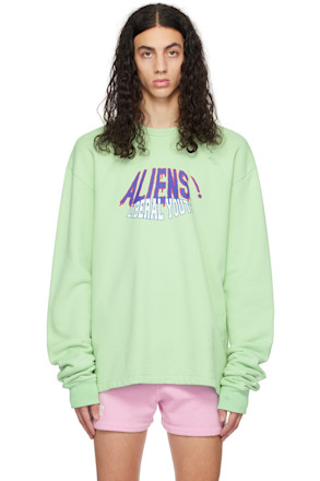SSENSE Exclusive Green Aliens Sweatshirt