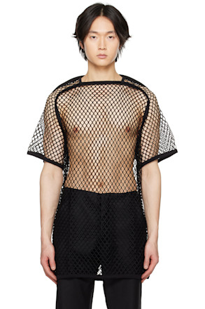 Black Open T-Shirt