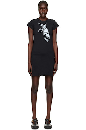 Black Edith Minidress