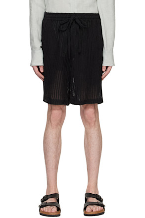 Black Stripe Shorts