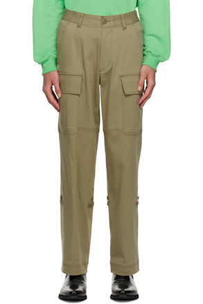 SSENSE Exclusive Khaki Paneled Cargo Pants