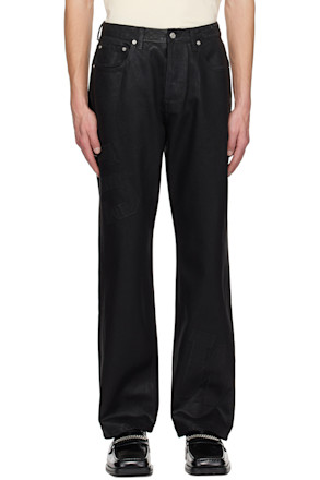 Black Waxed Jeans